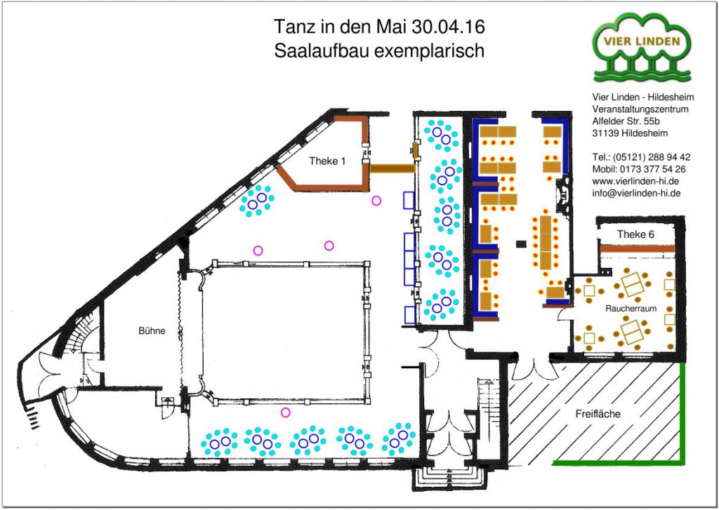 Saalaufbau